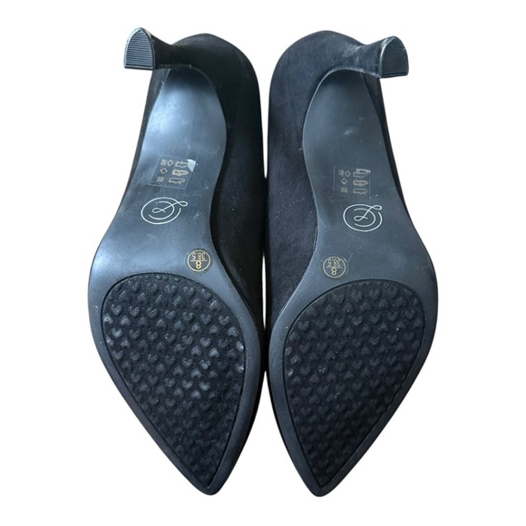 Chinese Laundry's SPICE Micro Suede Pump Pointed Toe 3.5” Heel Black Women 8 - Picture 4 of 13